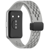Huawei Band 11 / 11 Pro EIDERWOOD Perforert Silikonrem - Grå