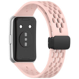 Huawei Band 11 / 11 Pro EIDERWOOD Perforert Silikonrem - Rosa