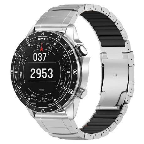 Universal Garmin 26mm QuickFit EIDERWOOD Titanium Reim m. Farget Silikon - Sølv / Svart