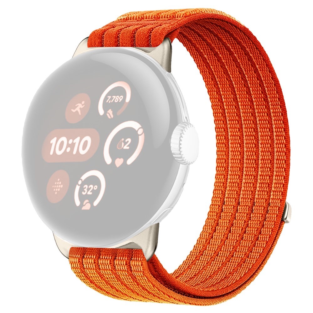 Google Pixel Watch 4 / 3 / 2 / 1 (41mm) EIDERWOOD Nylon Klokkerem – Oransje