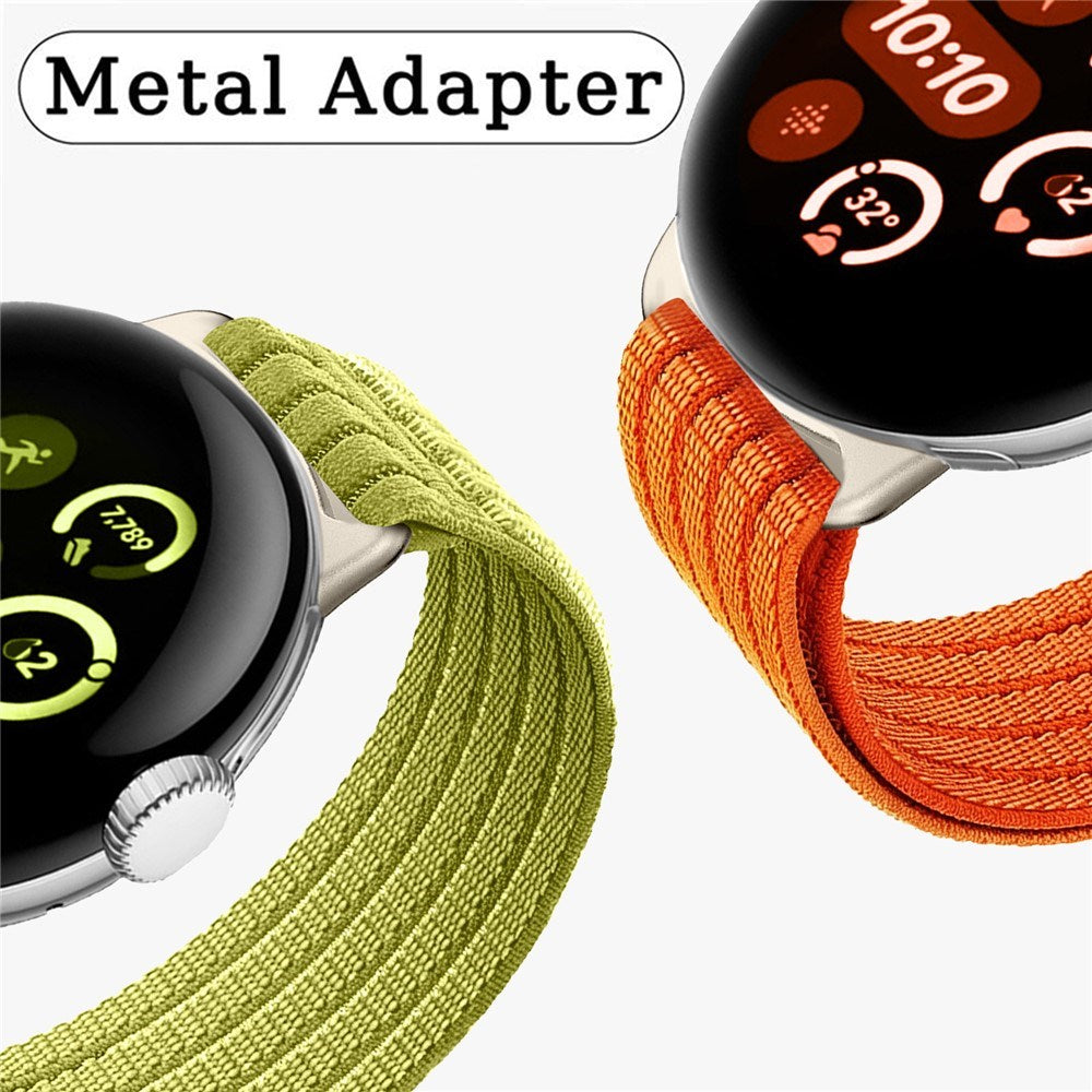 Google Pixel Watch 4 / 3 / 2 / 1 (41mm) EIDERWOOD Nylon Klokkerem – Oransje