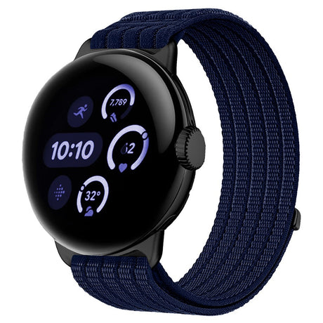 Google Pixel Watch 4 / 3 / 2 / 1 (41mm) EIDERWOOD Nylon Klokkerem – Mørk Blå