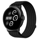 Google Pixel Watch 4 / 3 / 2 / 1 (41mm) EIDERWOOD Nylon Klokkerem – Svart