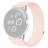 Google Pixel Watch 4 / 3 (45mm) EIDERWOOD Nylon Klokkerem – Rosa