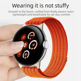 Google Pixel Watch 4 / 3 (45mm) EIDERWOOD Nylon Klokkerem – Grønn