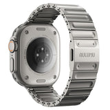 Apple Watch (42/44/SE/45/46/49mm) Aulumu C01 Titan Stropp - Sølv