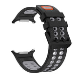 Samsung Galaxy Watch Ultra 2 / Ultra (47mm) Silikon Reim m. Ventilasjonshull - Svart / Grå