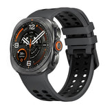 Samsung Galaxy Watch Ultra 2 / Ultra (47mm) Silikon Reim m. Ventilasjonshull - Svart