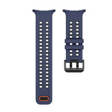Samsung Galaxy Watch Ultra 2 / Ultra (47mm) Silikon Reim m. Ventilasjonshull - Blå / Svart