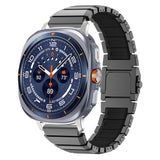 Samsung Galaxy Watch Ultra 2 / Ultra (47mm) Magnetisk Metall Reim m. Silikon - Grå / Svart
