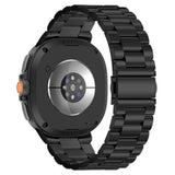 Samsung Galaxy Watch 8 / 9 (40mm) EIDERWOOD Rustfri Stål Klokkereim m. Plast Deksel – Svart