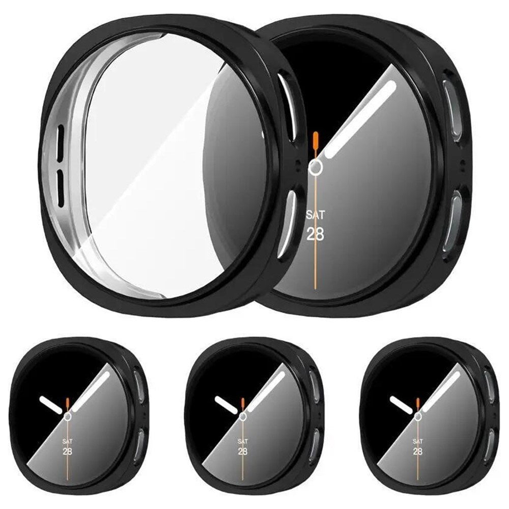 Samsung Galaxy Watch 8 / 9 (40mm) EIDERWOOD Rustfri Stål Klokkereim m. Plast Deksel – Sølv