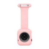Apple Watch (38/40/SE/41/42mm) Silikon Pleieklokkerem - Rosa