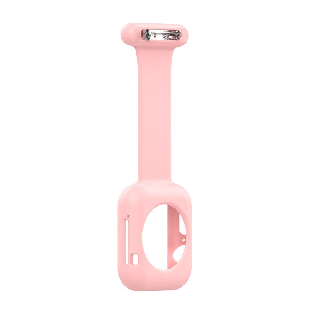 Apple Watch (38/40/SE/41/42mm) Silikon Pleieklokkerem - Rosa
