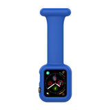 Apple Watch (38/40/SE/41/42mm) Silikon Pleieklokkerem - Blå