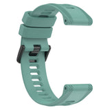 Stropp 22 mm Silikon Rillet - Mørk Grønn