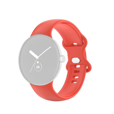 EIDERWOOD Google Pixel Watch 4 / 3 / 2 / 1 (41mm) Silikon Smartwatch Rem - Rød