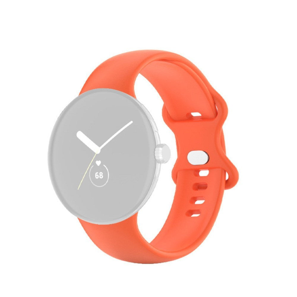 EIDERWOOD Google Pixel Watch 4 / 3 / 2 / 1 (41mm) Silikon Smartwatch Rem - Oransje