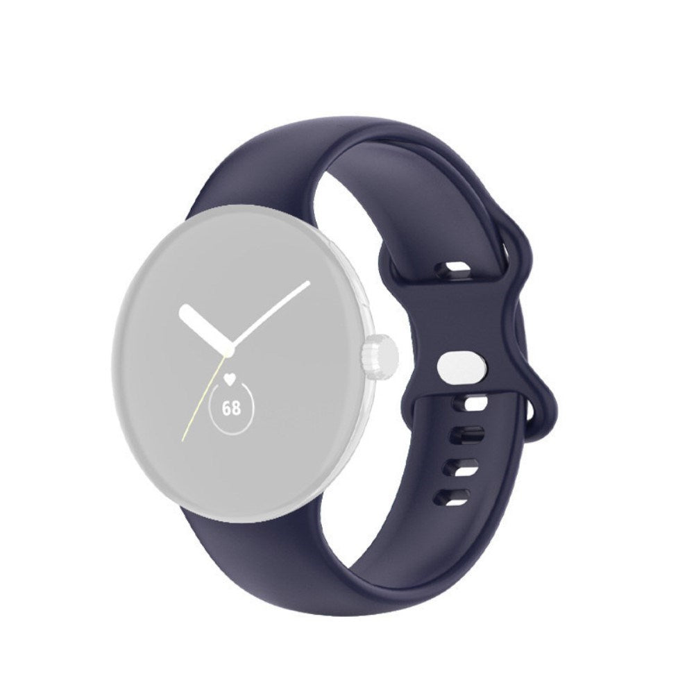 EIDERWOOD Google Pixel Watch 4 / 3 / 2 / 1 (41mm) Silikon Smartwatch Rem - Mørkeblå