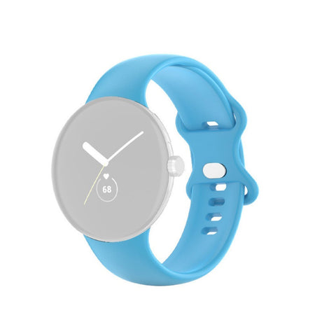 EIDERWOOD Google Pixel Watch 4 / 3 / 2 / 1 (41mm) Silikon Smartwatch Rem - Lyseblå