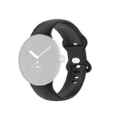 EIDERWOOD Google Pixel Watch 4 / 3 / 2 / 1 (41mm) Silikon Smartwatch Rem - Svart