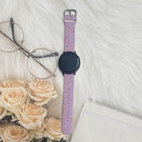 Smartwatch Silikon Universalrem (20mm) m. Terrazzo Mønster - Lilla