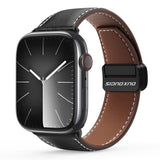 Apple Watch (38/40/SE/41/42 mm) DUX DUCIS Klokkerem i Kunstskinn – Svart