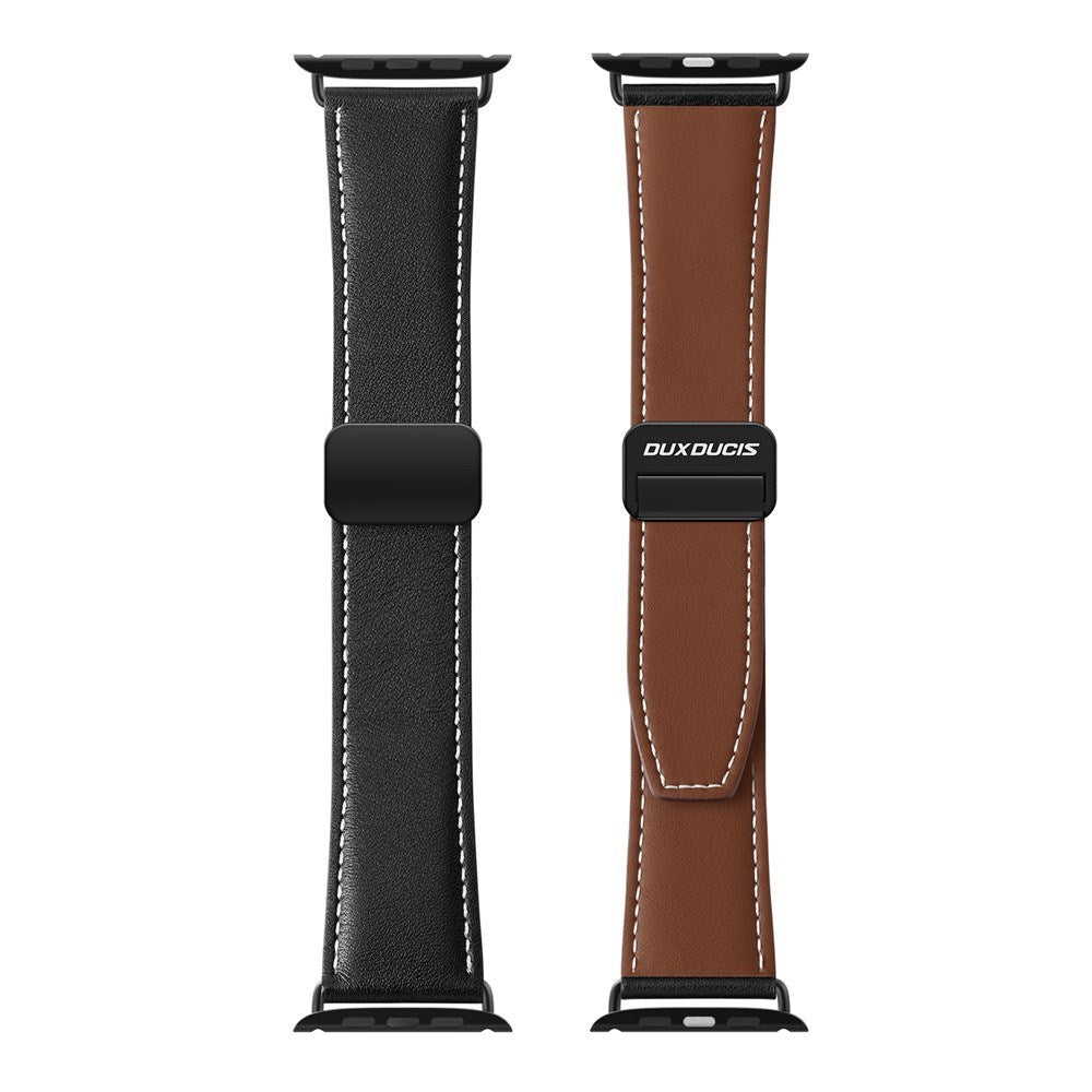 Apple Watch (38/40/SE/41/42 mm) DUX DUCIS Klokkerem i Kunstskinn – Svart