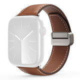 Apple Watch (38/40/SE/41/42 mm) DUX DUCIS Klokkerem i Kunstskinn – Brun