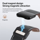 Apple Watch (42/44/SE/45/46/49 mm) DUX DUCIS Klokkerem i Kunstskinn – Svart