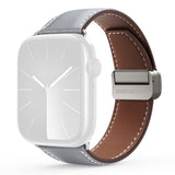 Apple Watch (42/44/SE/45/46/49 mm) DUX DUCIS Klokkerem i Kunstskinn – Grå