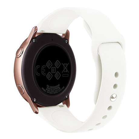 Huawei Watch GT 4 (41mm) / Garmin Venu 3S (18mm) Silikonrem - Hvit