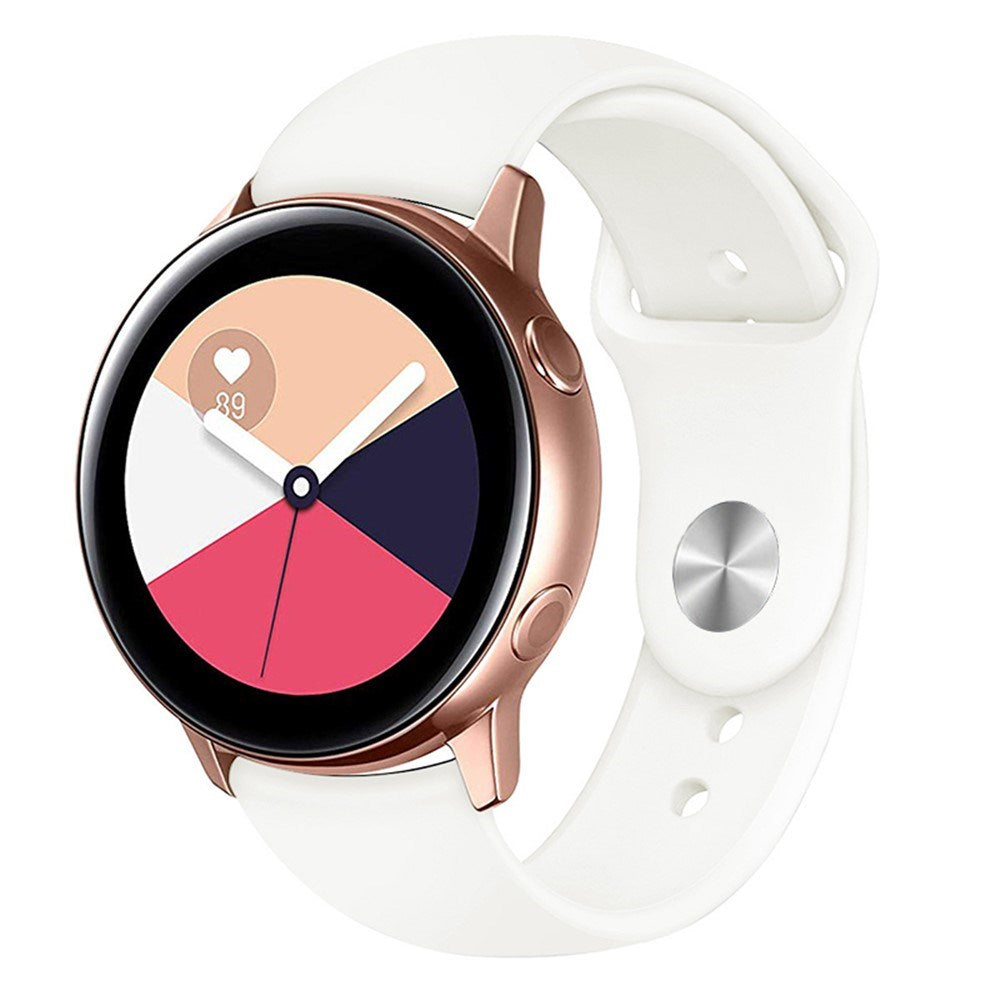 Huawei Watch GT 4 (41mm) / Garmin Venu 3S (18mm) Silikonrem - Hvit