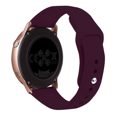 Huawei Watch GT 4 (41mm) / Garmin Venu 3S (18mm) Silikonrem - Mørk Rød