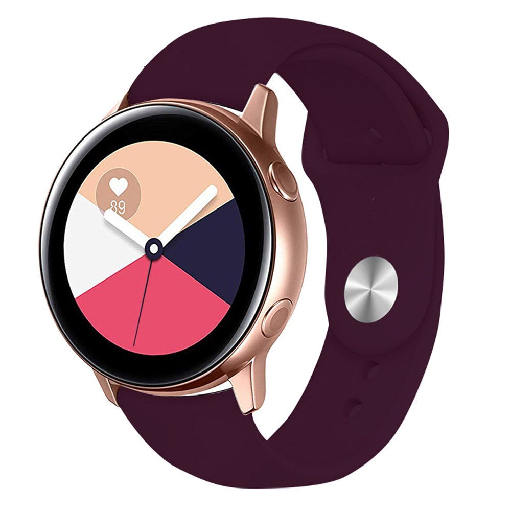 Huawei Watch GT 4 (41mm) / Garmin Venu 3S (18mm) Silikonrem - Mørk Rød