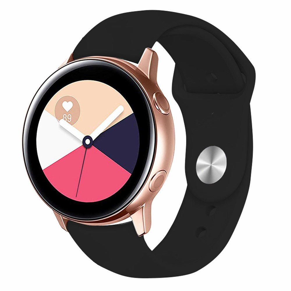 Huawei Watch GT 4 (41mm) / Garmin Venu 3S (18mm) Silikonrem - Svart