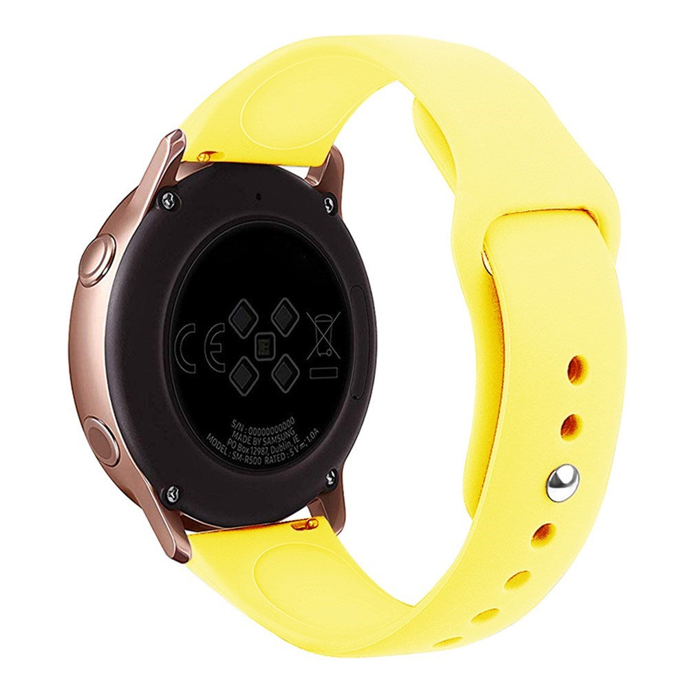 Huawei Watch GT 4 (41mm) / Garmin Venu 3S (18mm) Silikonrem - Gul