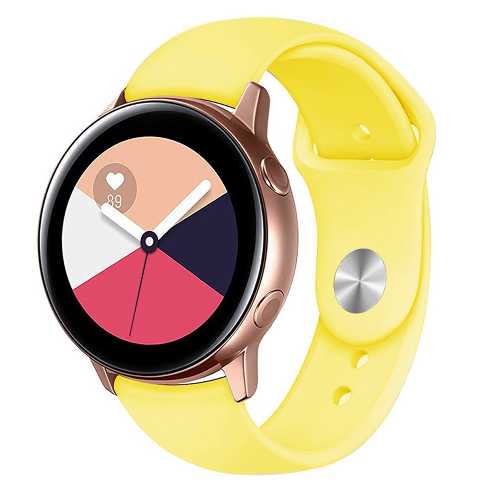 Huawei Watch GT 4 (41mm) / Garmin Venu 3S (18mm) Silikonrem - Gul