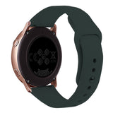 Huawei Watch GT 4 (41mm) / Garmin Venu 3S (18mm) Silikonrem - Mørkegrønn