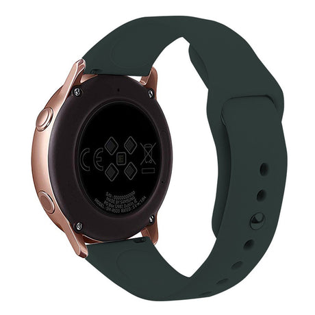 Huawei Watch GT 4 (41mm) / Garmin Venu 3S (18mm) Silikonrem - Mørkegrønn