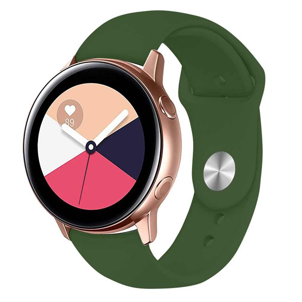 Huawei Watch GT 4 (41mm) / Garmin Venu 3S (18mm) Silikonrem - Grønn