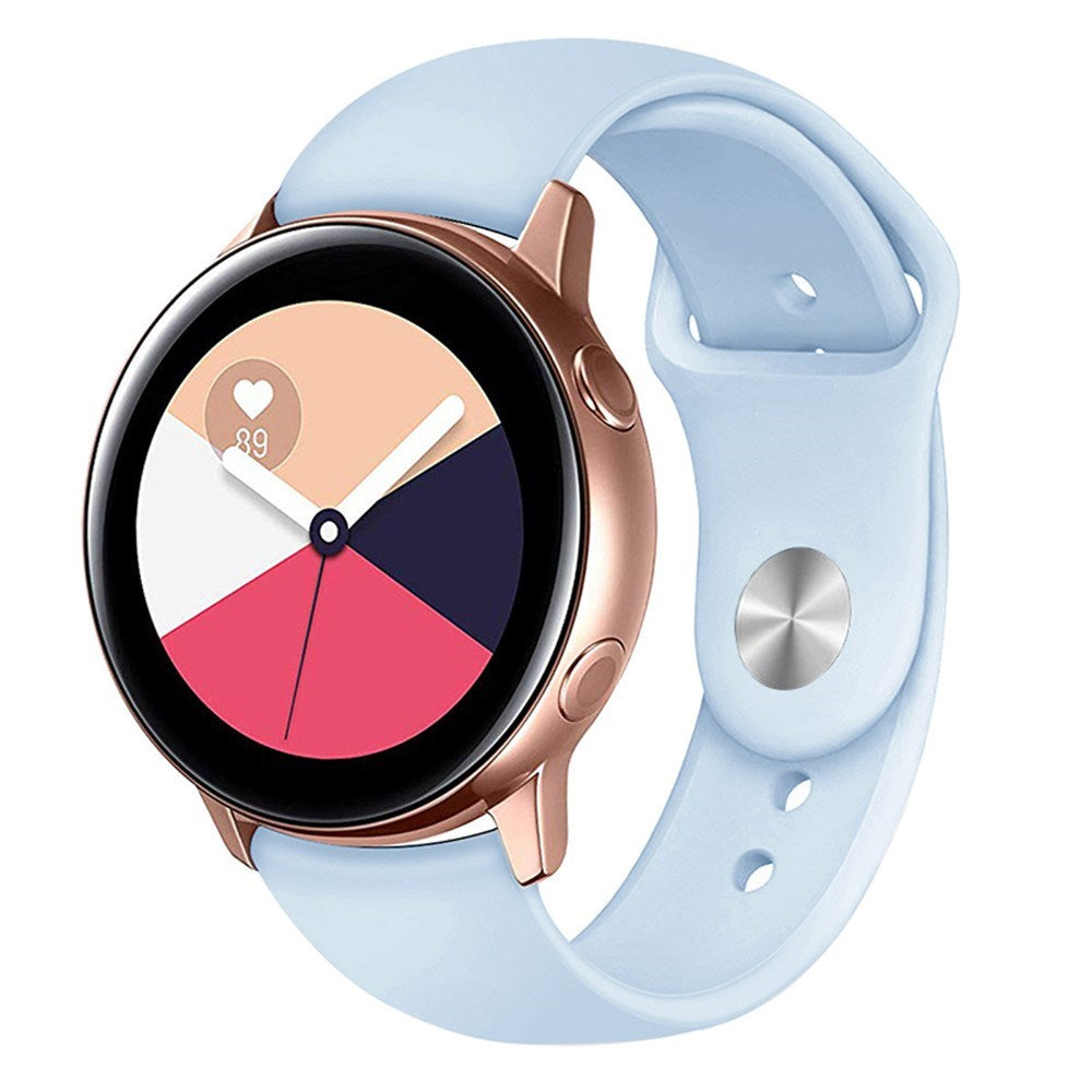 Huawei Watch GT 4 (41mm) / Garmin Venu 3S (18mm) Silikonrem - Lyseblå