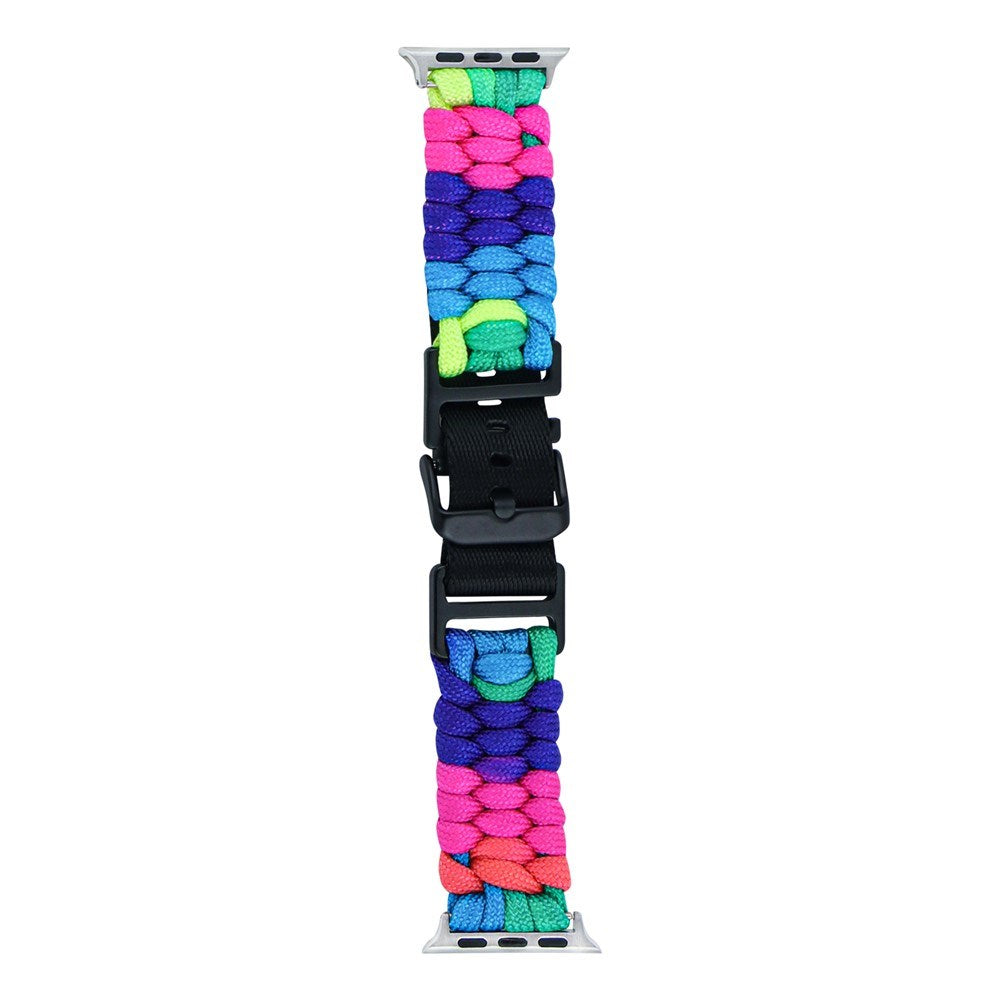 Apple Watch (42/44/SE/45/46/49mm) EIDERWOOD Flettet Nylon Reim - Multi