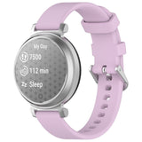 EIDERWOOD Garmin Lily 2 Silikonrem med Metallspenne - Lilla