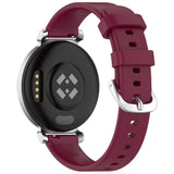 EIDERWOOD Garmin Lily 2 Silikonrem med Metallspenne - Mørk Rød