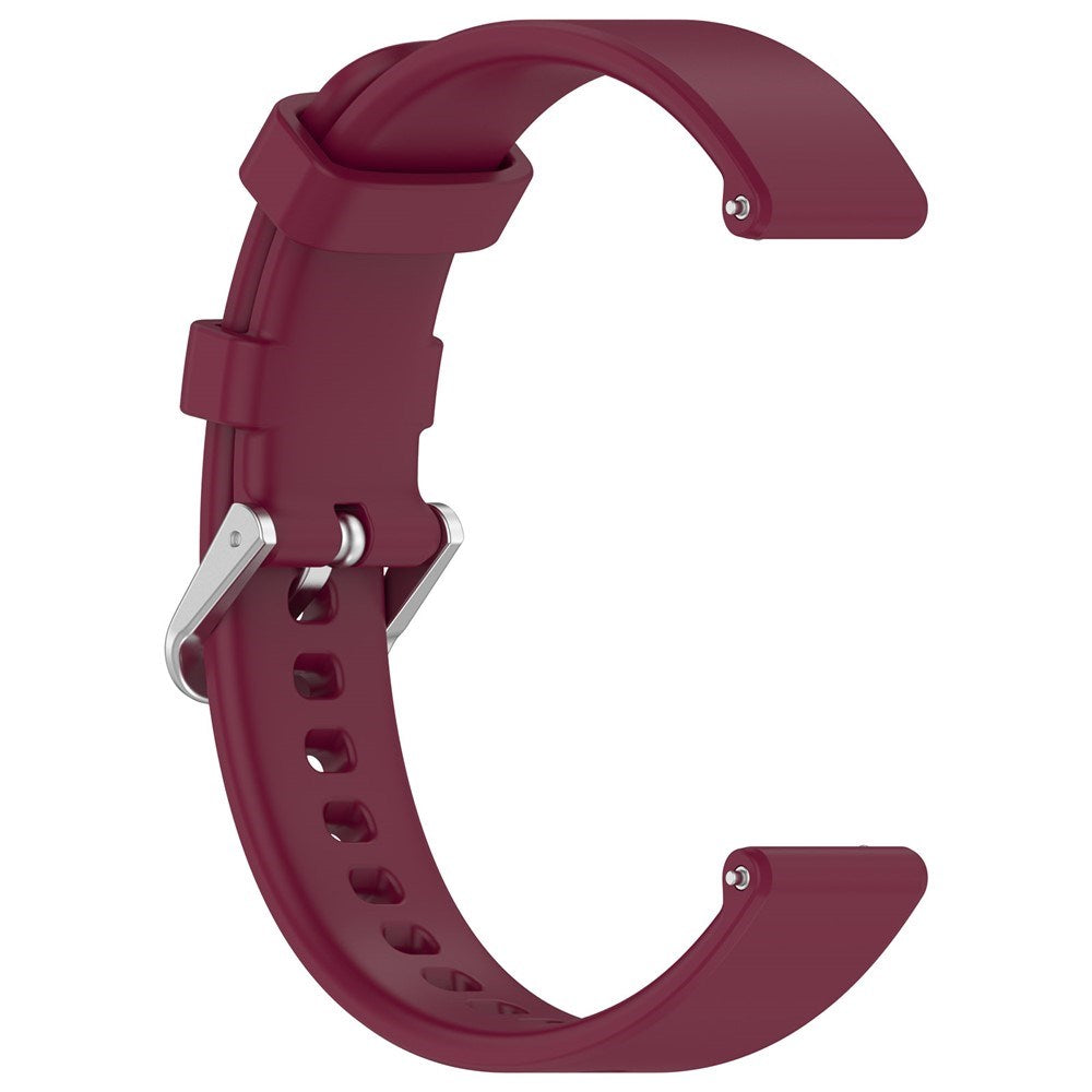 EIDERWOOD Garmin Lily 2 Silikonrem med Metallspenne - Mørk Rød