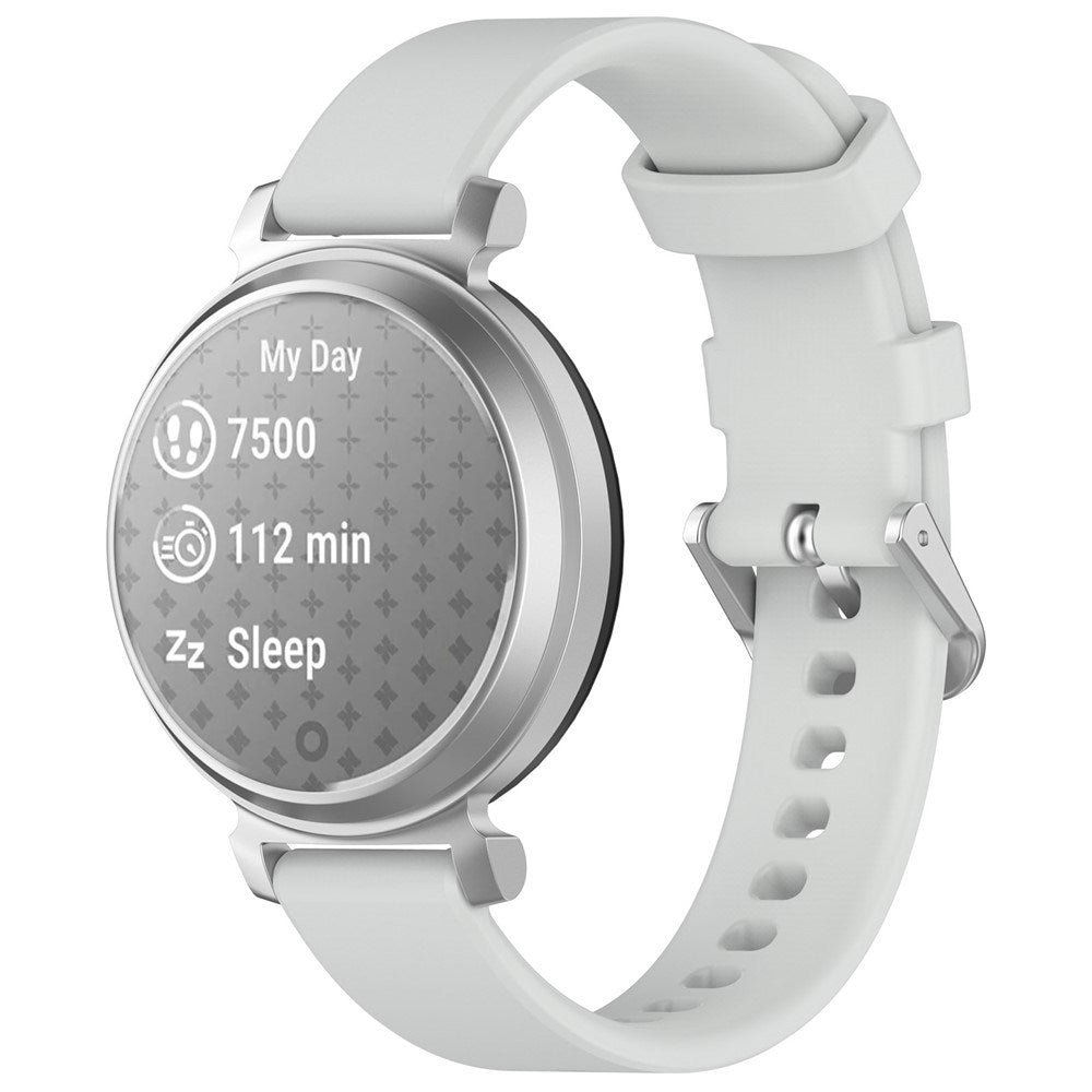 EIDERWOOD Garmin Lily 2 Silikonrem med Metallspenne - Grå