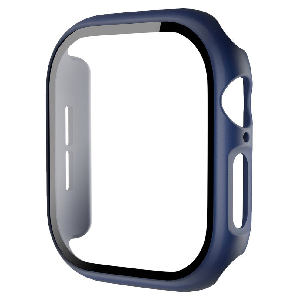 Apple Watch 11 / 10 (42mm) Hard Plast Deksel med Innebygd Skjermbeskytter - Mørk Blå