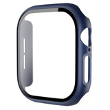 Apple Watch 11 / 10 (42mm) Hard Plast Deksel med Innebygd Skjermbeskytter - Mørk Blå