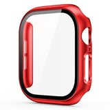 Apple Watch 11 / 10 (42mm) Hard Plast Deksel med Innebygd Skjermbeskytter - Rød